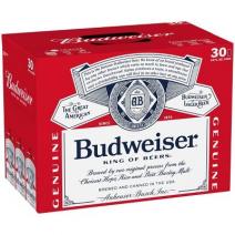 Anheuser-Busch - Budweiser (30 pack 12oz cans) (30 pack 12oz cans)