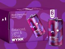 WYNK - Black Cherry Delta 9 THC 5mg (6 pack 12oz cans) (6 pack 12oz cans)